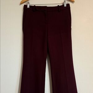 Ann Taylor Burgundy Boot Cut Pants